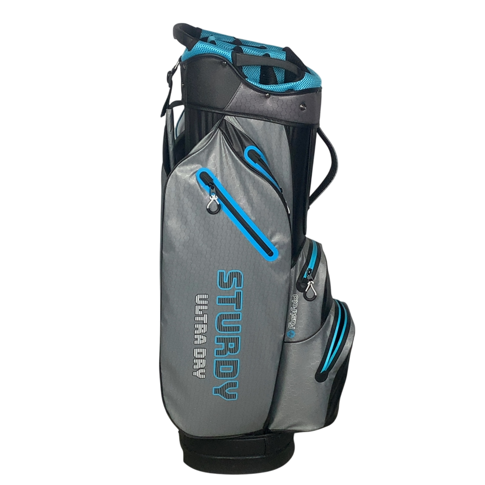 Fastfold Sturdy Golftaske / 14-Rum / Grå