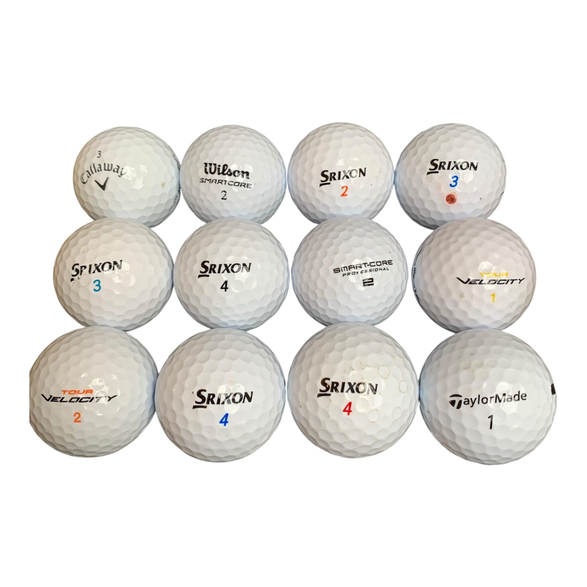 Golfbolde / Blandede Hvide - 1 Dusin