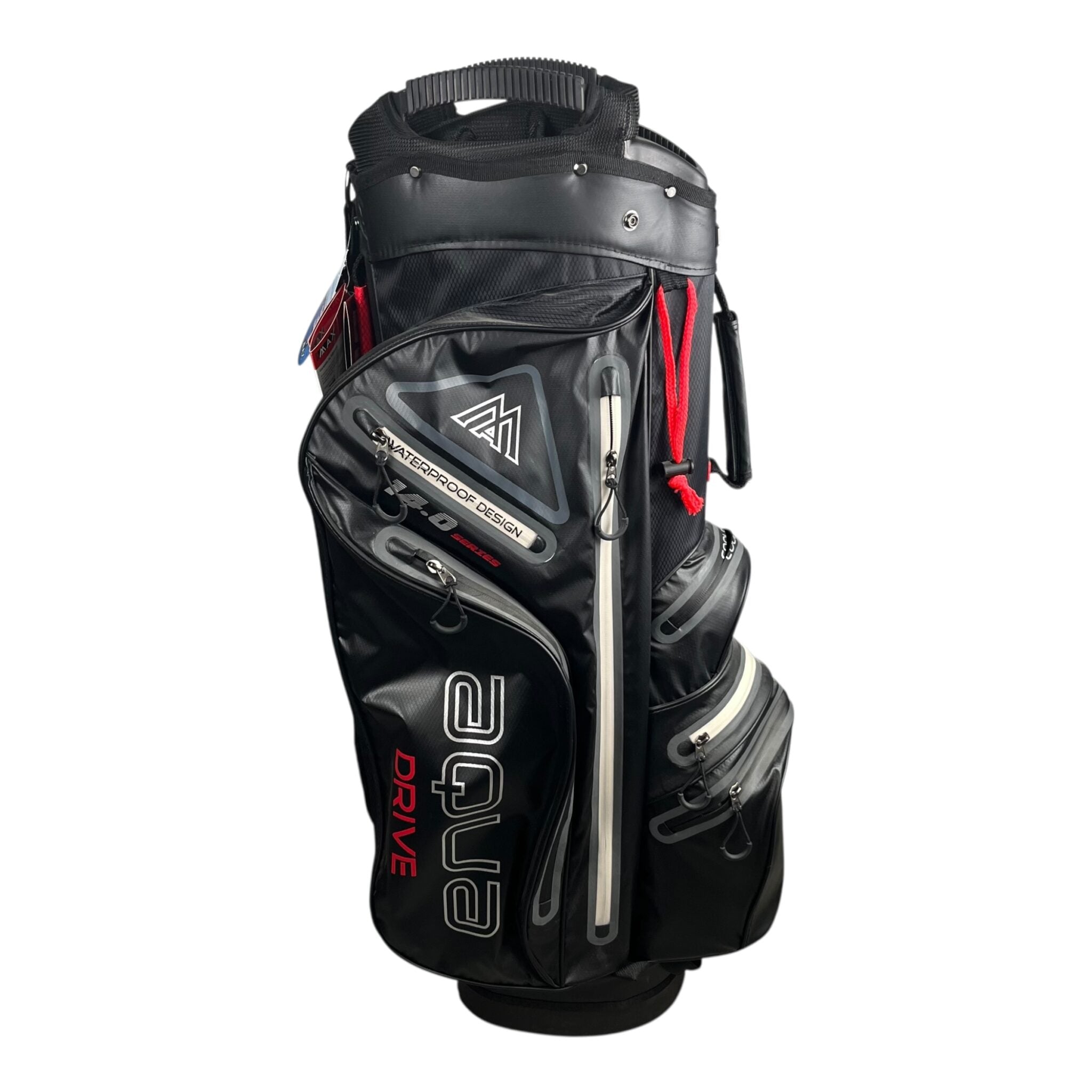 Big Max Aqua Drive Cart Bag / Black/Red / 15-Rum
