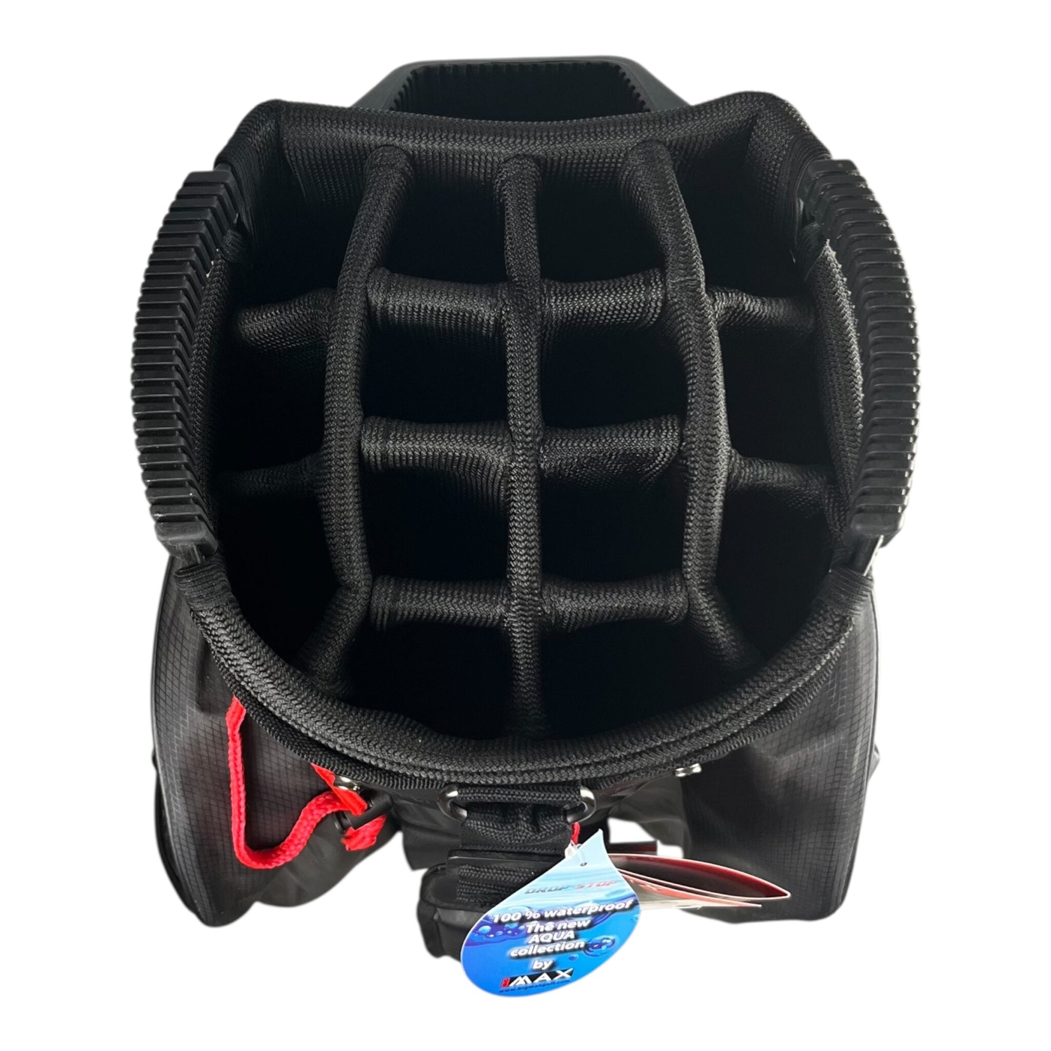 Big Max Aqua Drive Cart Bag / Black/Red / 15-Rum