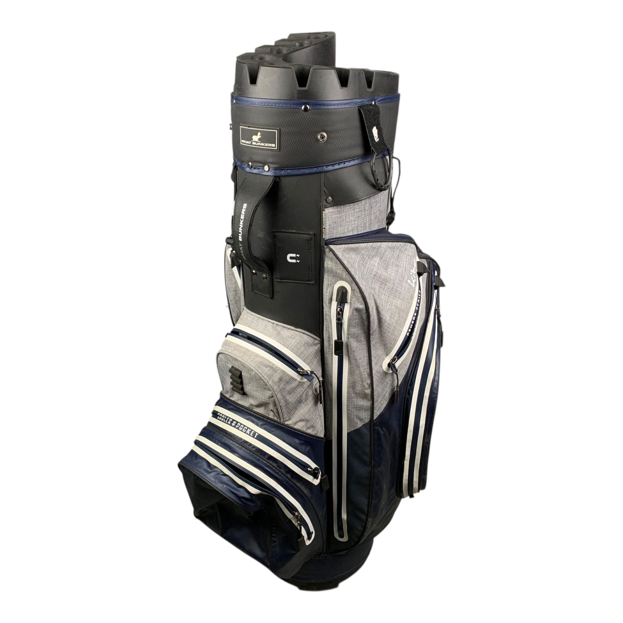 WhatBunkers Kibo Cartbag / Grey/Navy / Divider-Top