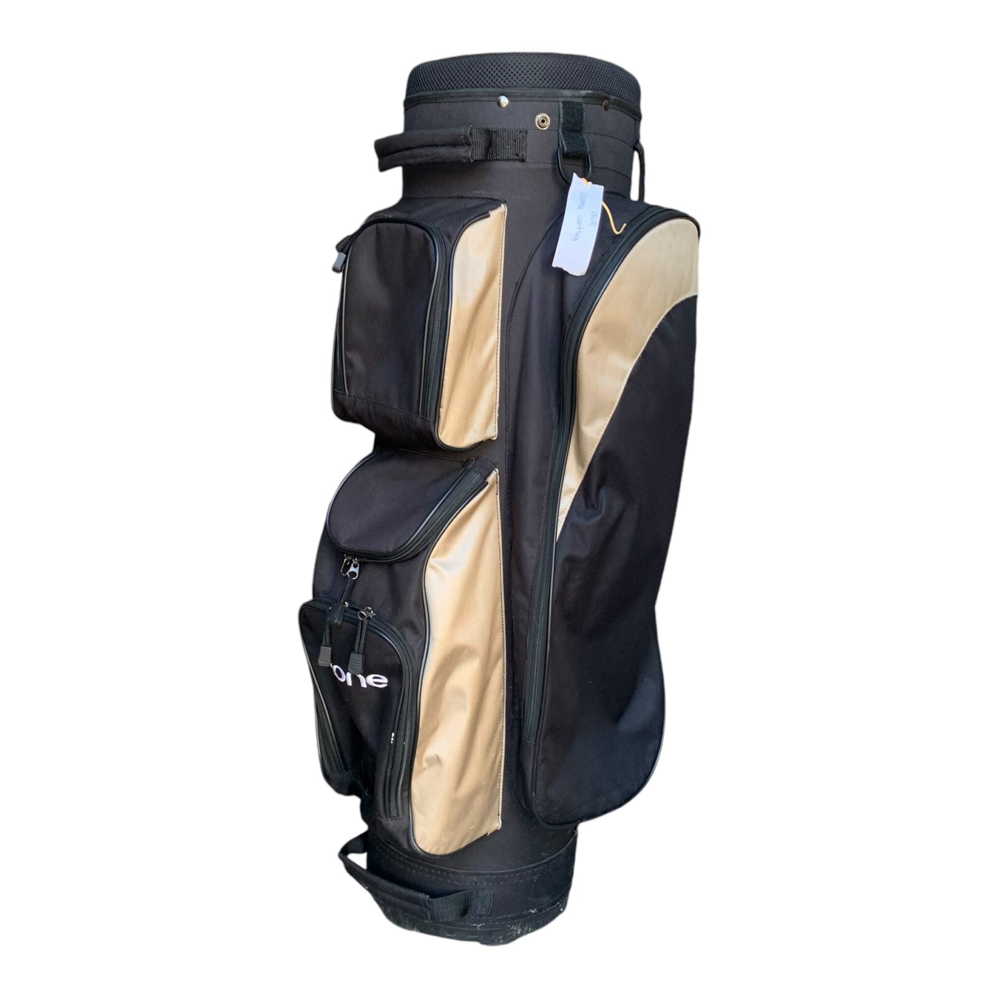 Ozone Cartbag - Schwarz/Braun / 4 Fächer / W. Regenschutz