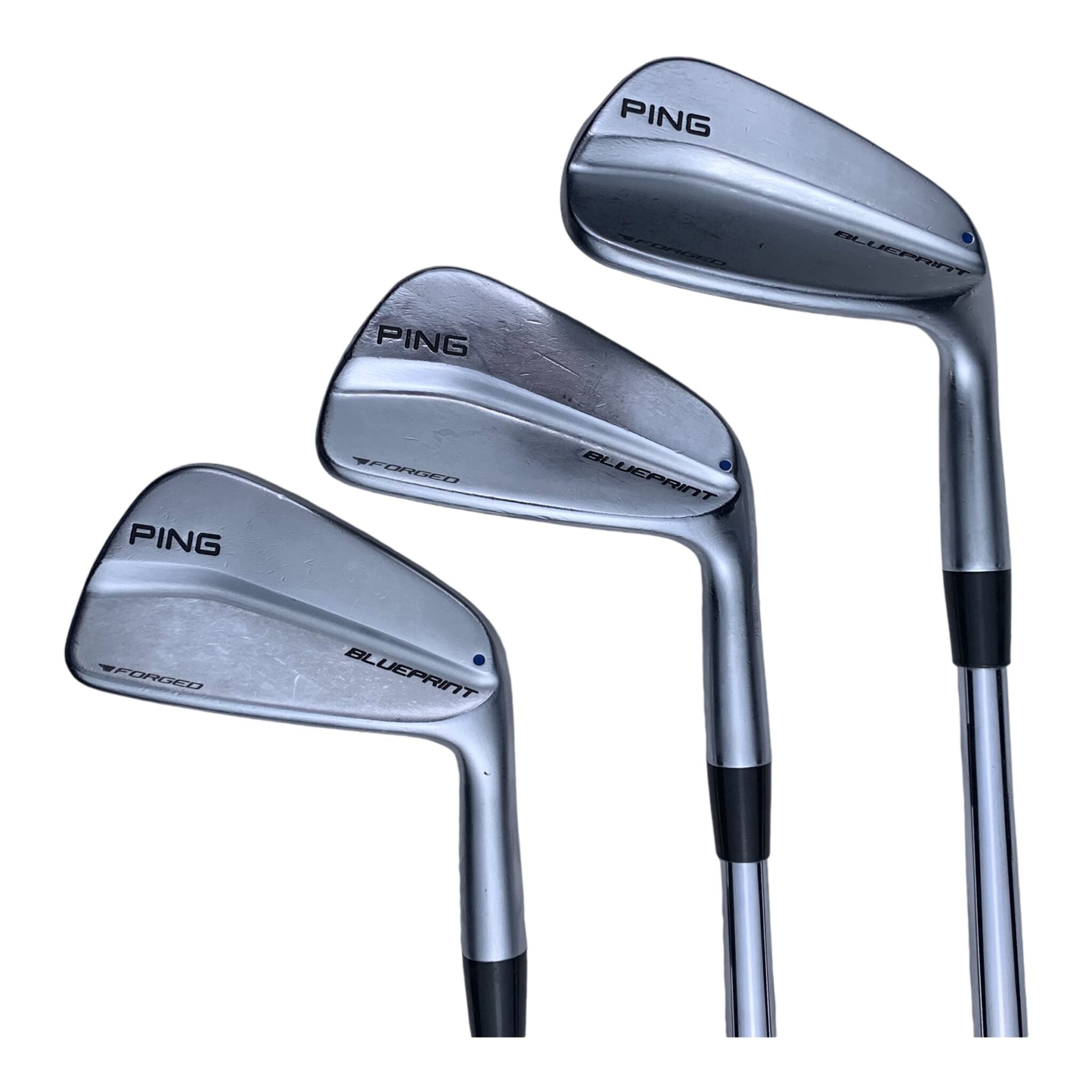 Ping Blueprint Ironset / Flex Stiff - Steel / 6-W / Blue Lie Dot